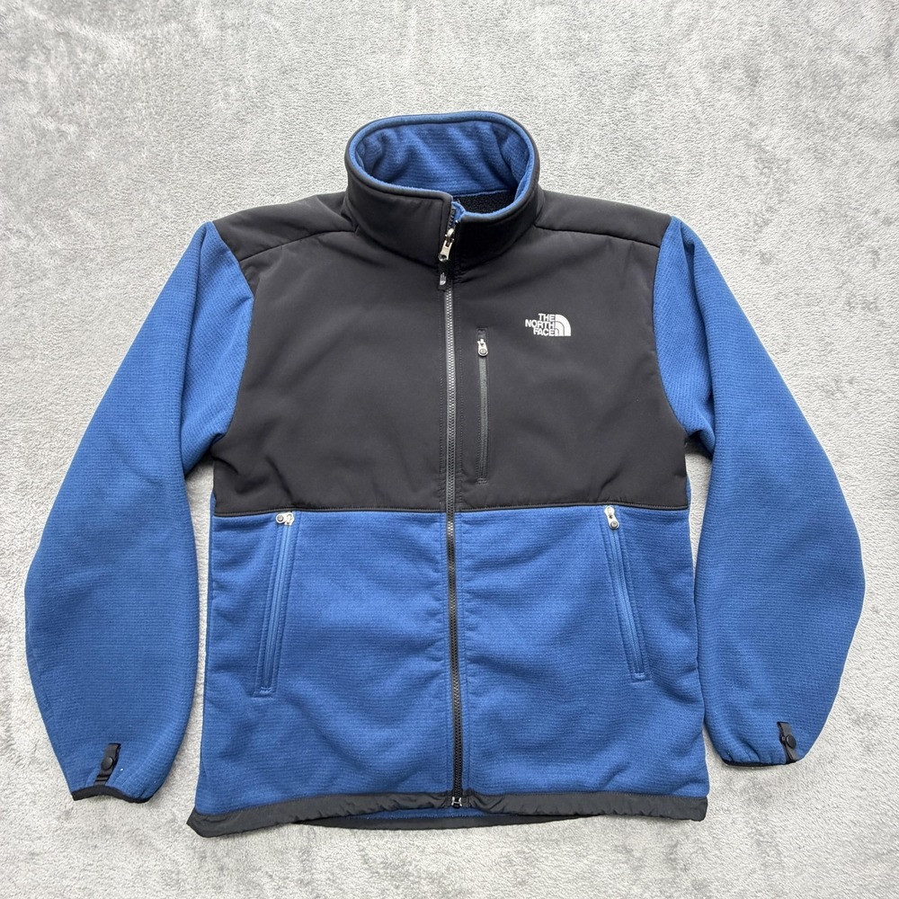The North Face Jacket Mens XL Blue Quilted Full Zip‎ Soft Shell Pockets